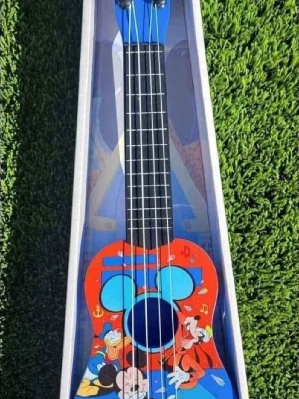 Kids Disney Mickey Mouse Red and Blue Cartoon Ukelele - Mickey Theme New